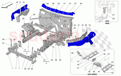 Part Diagram for Maserati 670157480
