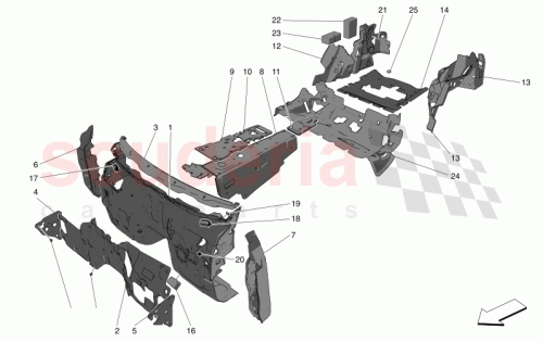 Part Diagram for Maserati 670158054
