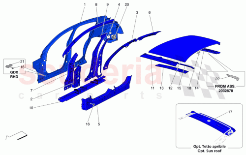 Part Diagram for Maserati 673014184