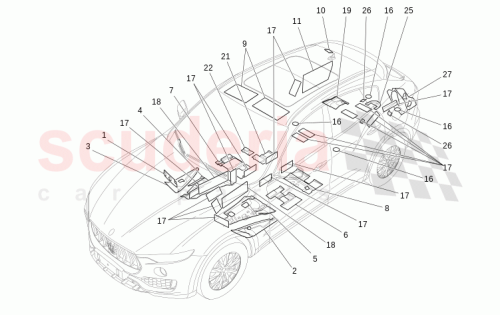 Part Diagram for Maserati 670100316