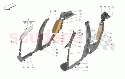 Part Diagram for Maserati 670167194