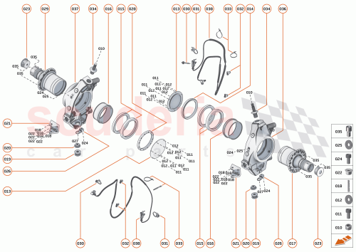 Part Diagram for McLaren 15BA169RP