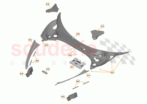 Part Diagram for McLaren 13A4784CP