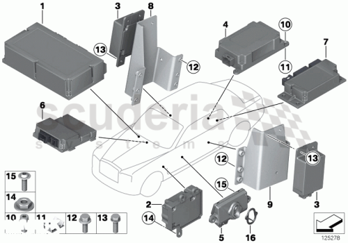 Part Diagram for Rolls Royce 65 77 6970886