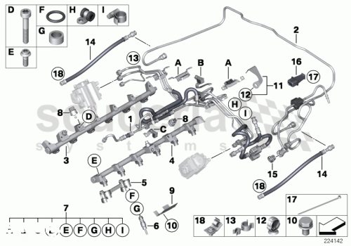 Part Diagram for Rolls Royce 13 90 1734469