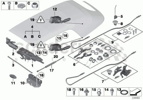 Part Diagram for Rolls Royce 54 34 8268997