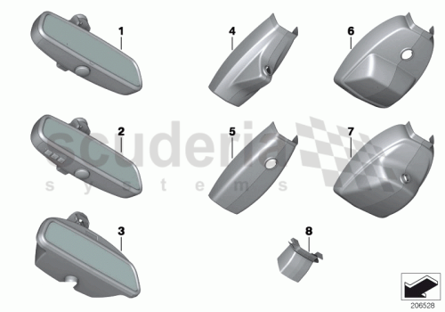 Part Diagram for Rolls Royce 51 16 9208423