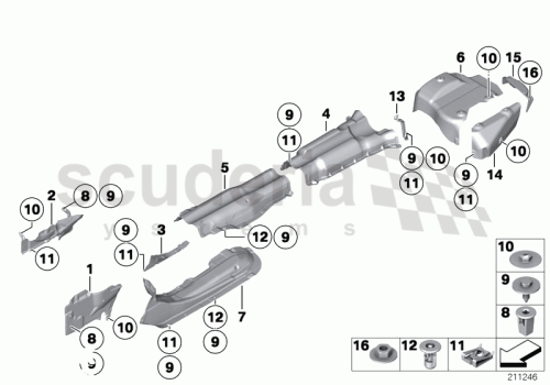 Part Diagram for Rolls Royce 51 48 7213369
