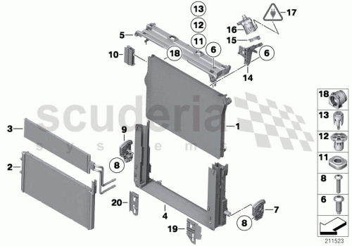 Part Diagram for Rolls Royce 17 11 7575388
