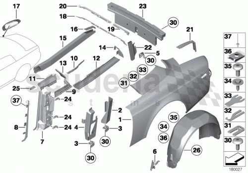 Part Diagram for Rolls Royce 41 34 7138206