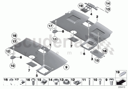 Part Diagram for Rolls Royce 51 16 9150393