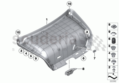 Part Diagram for Rolls Royce 51 49 8237075