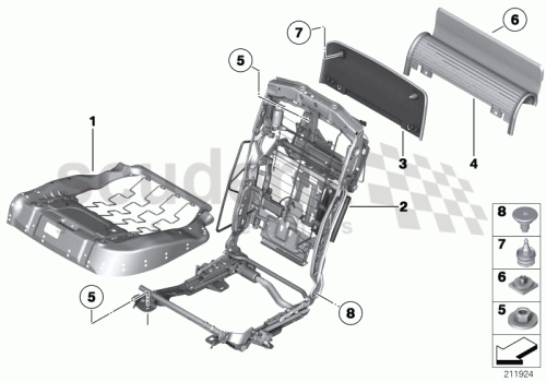 Part Diagram for Rolls Royce 52 20 9182464
