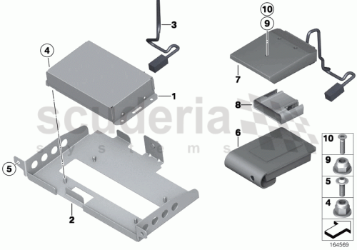 Part Diagram for Rolls Royce 51 45 9171485