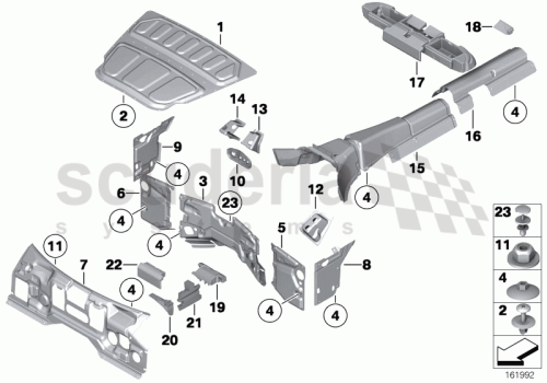Part Diagram for Rolls Royce 51 48 8251299