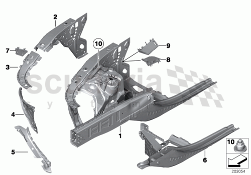 Part Diagram for Rolls Royce 41 00 7271036
