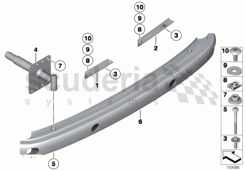 Part Diagram for Rolls Royce 51 12 7201978