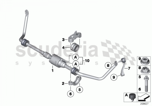 Part Diagram for Rolls Royce 37 11 6771932