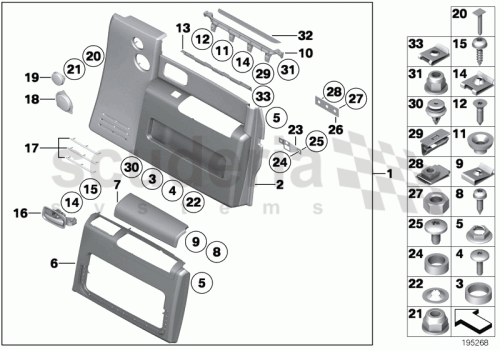 Part Diagram for Rolls Royce 51 41 7067459