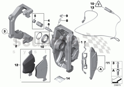 Part Diagram for Rolls Royce 34 11 6768018