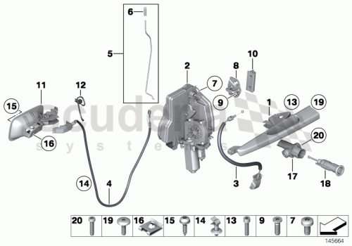 Part Diagram for Rolls Royce 51 21 7128983