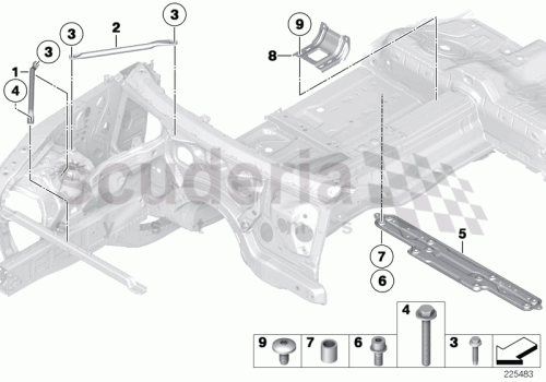Part Diagram for Rolls Royce 51 71 7185011