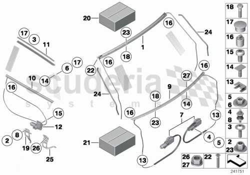 Part Diagram for Rolls Royce 51 16 8223113