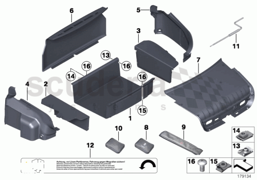 Part Diagram for Rolls Royce 51 47 7041099