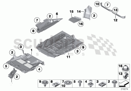 Part Diagram for Rolls Royce 51 71 7176388