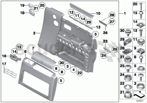 Part Diagram for Rolls Royce 51 41 7048919