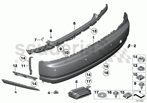 Part Diagram for Rolls Royce 51 12 7239681