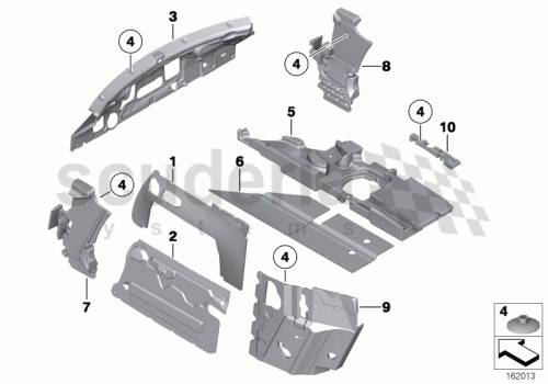Part Diagram for Rolls Royce 51 48 6964342