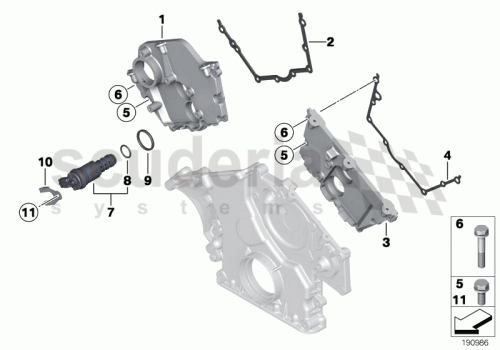 Part Diagram for Rolls Royce 11 36 7513222