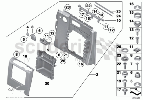Part Diagram for Rolls Royce 51 41 7061691