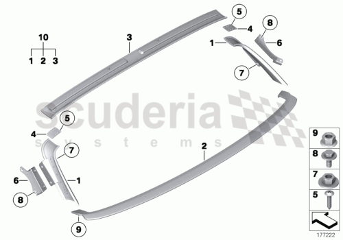 Part Diagram for Rolls Royce 51 16 9181005