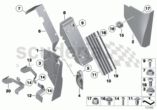 Part Diagram for Rolls Royce 51 43 7060193
