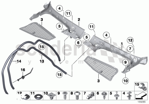 Part Diagram for Rolls Royce 51 71 7183209