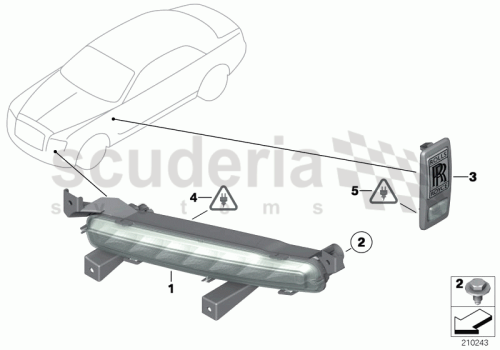Part Diagram for Rolls Royce 63 13 7198581