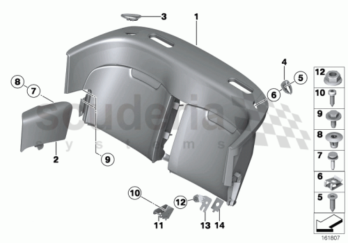 Part Diagram for Rolls Royce 52 20 6970880