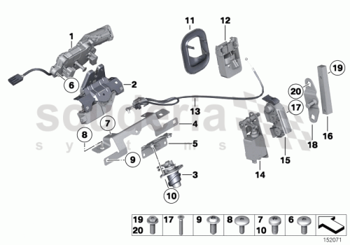 Part Diagram for Rolls Royce 51 24 7182244