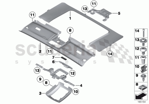 Part Diagram for Rolls Royce 51 44 6964065