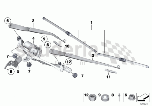 Part Diagram for Rolls Royce 61612458006
