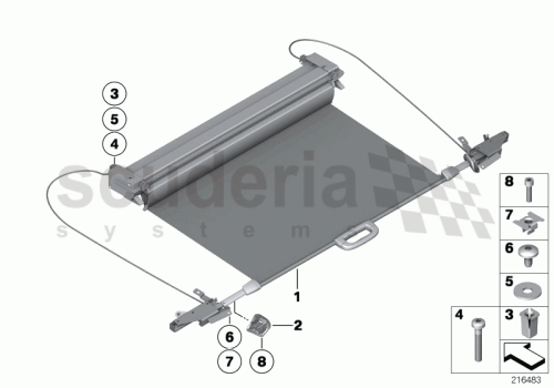Part Diagram for Rolls Royce 51 46 7230052