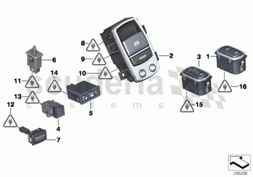 Part Diagram for Rolls Royce 61 31 9193711
