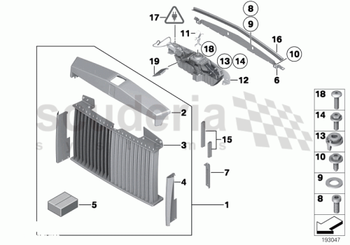 Part Diagram for Rolls Royce 51 13 7246429