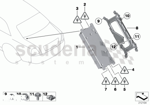 Part Diagram for Rolls Royce 84 10 9219824