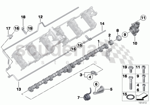 Part Diagram for Rolls Royce 11 37 7503093