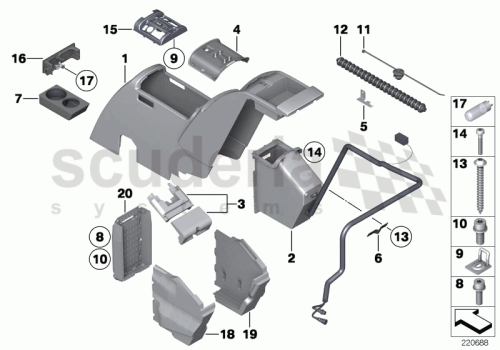Part Diagram for Rolls Royce 11 11 9157030