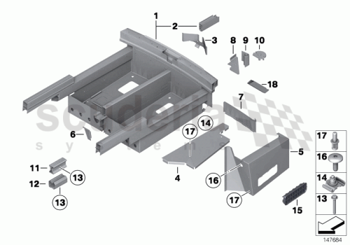 Part Diagram for Rolls Royce 41 13 7126431