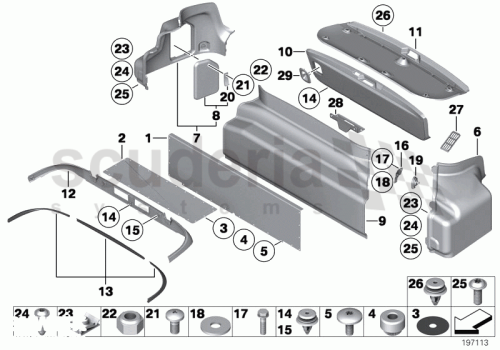 Part Diagram for Rolls Royce 51 49 7199220